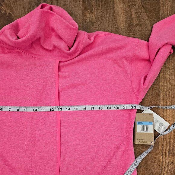 Nike Open Front Wrap Top Womens Medium Pink DRI-FIT Training Athletic NWT - Picture 3 of 6